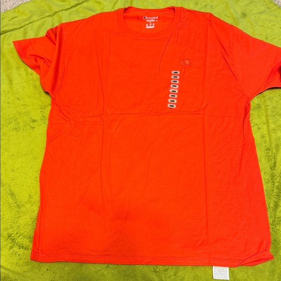 Champion Men's Bright Orange Short Sleeve Tee Sz Large NWT - Picture 3 of 7
